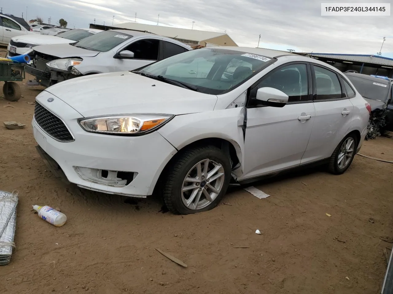 2016 Ford Focus Se VIN: 1FADP3F24GL344145 Lot: 77396114