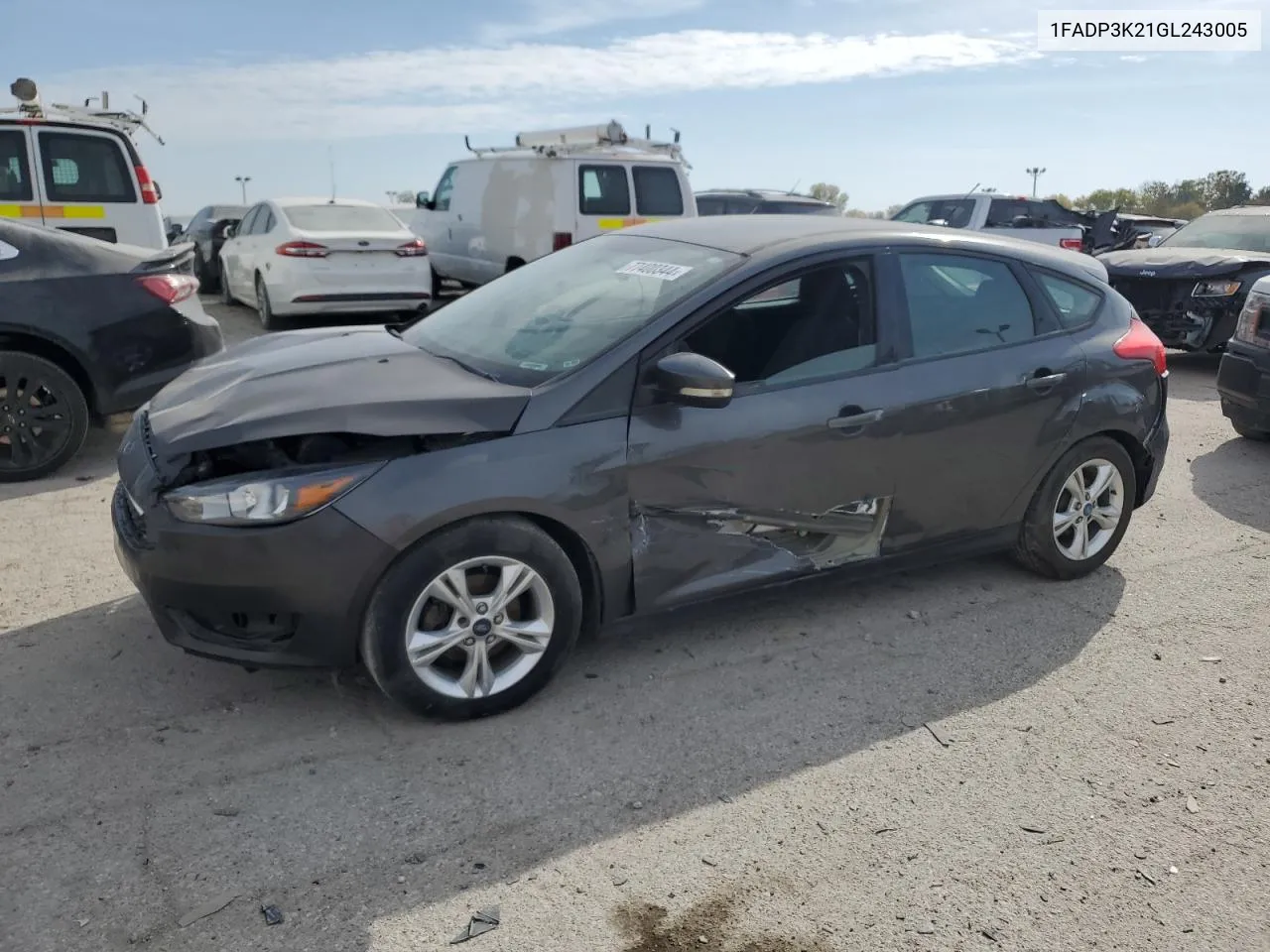 2016 Ford Focus Se VIN: 1FADP3K21GL243005 Lot: 77400344