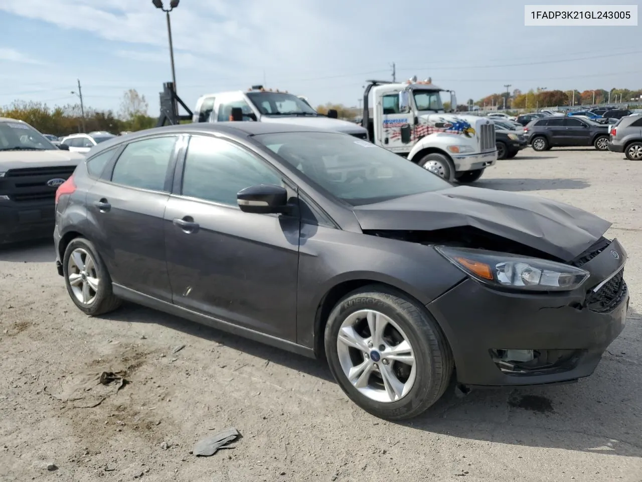 2016 Ford Focus Se VIN: 1FADP3K21GL243005 Lot: 77400344