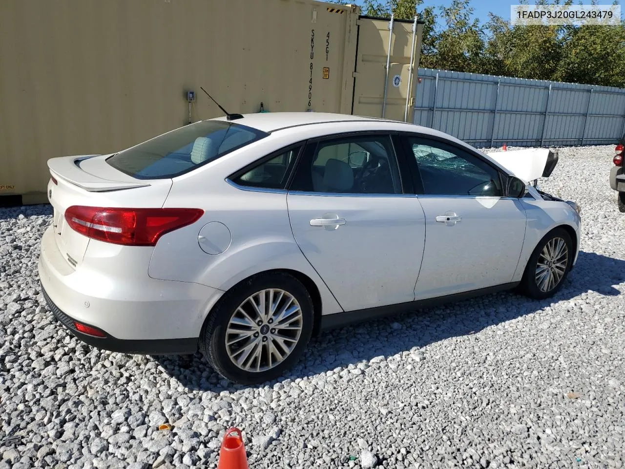 2016 Ford Focus Titanium VIN: 1FADP3J20GL243479 Lot: 77575754