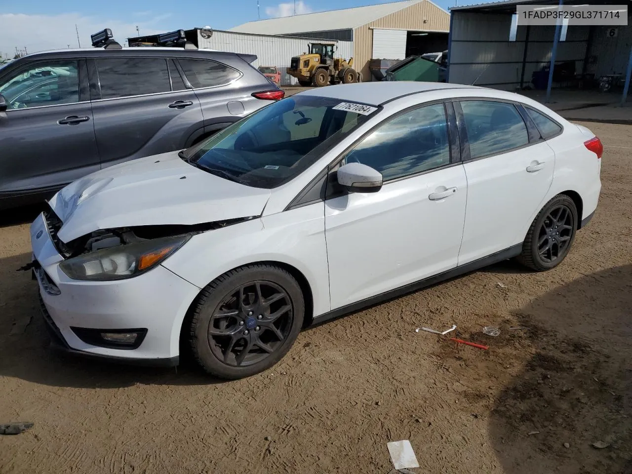 2016 Ford Focus Se VIN: 1FADP3F29GL371714 Lot: 77621064