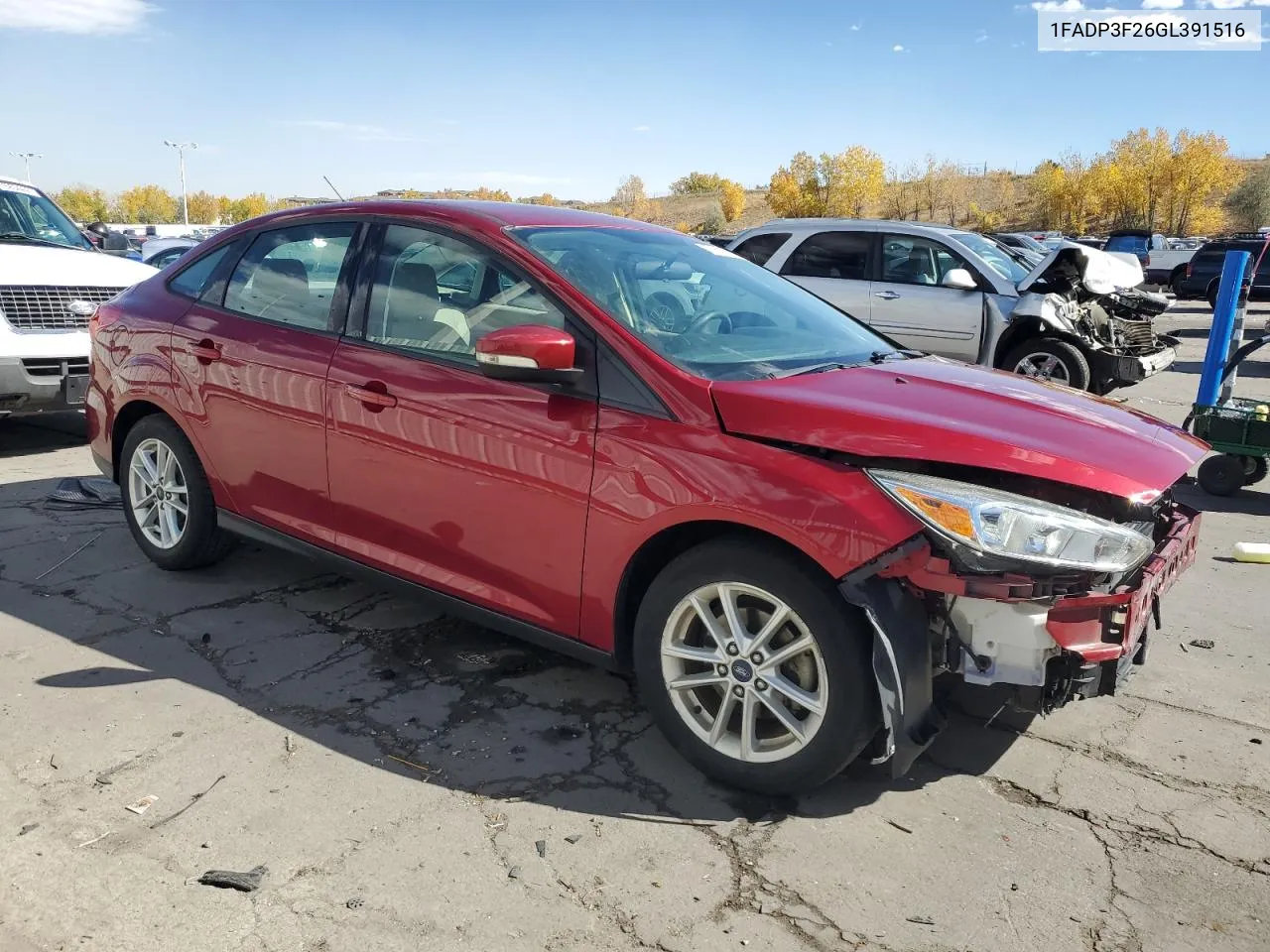 2016 Ford Focus Se VIN: 1FADP3F26GL391516 Lot: 77651744