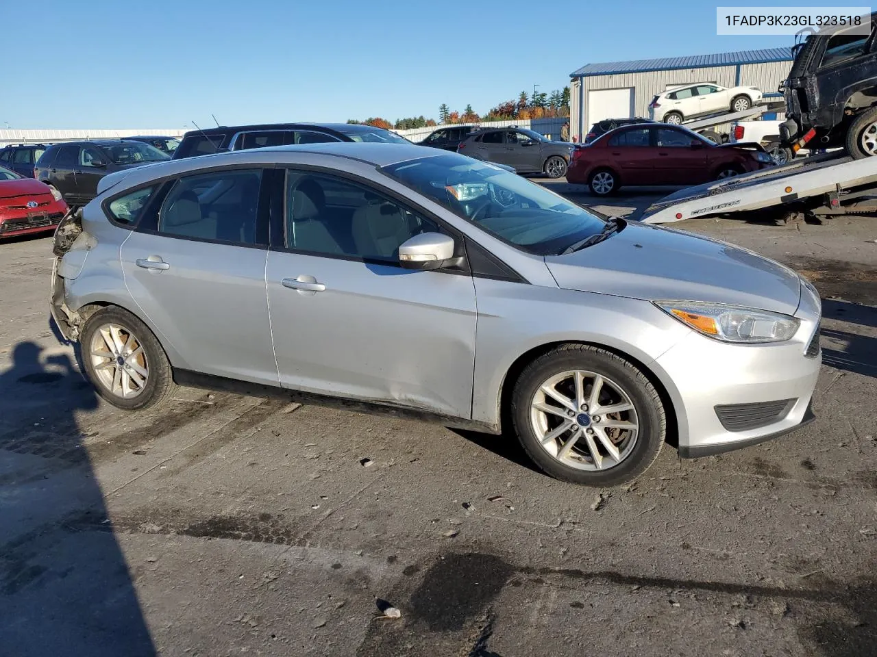 2016 Ford Focus Se VIN: 1FADP3K23GL323518 Lot: 77660324