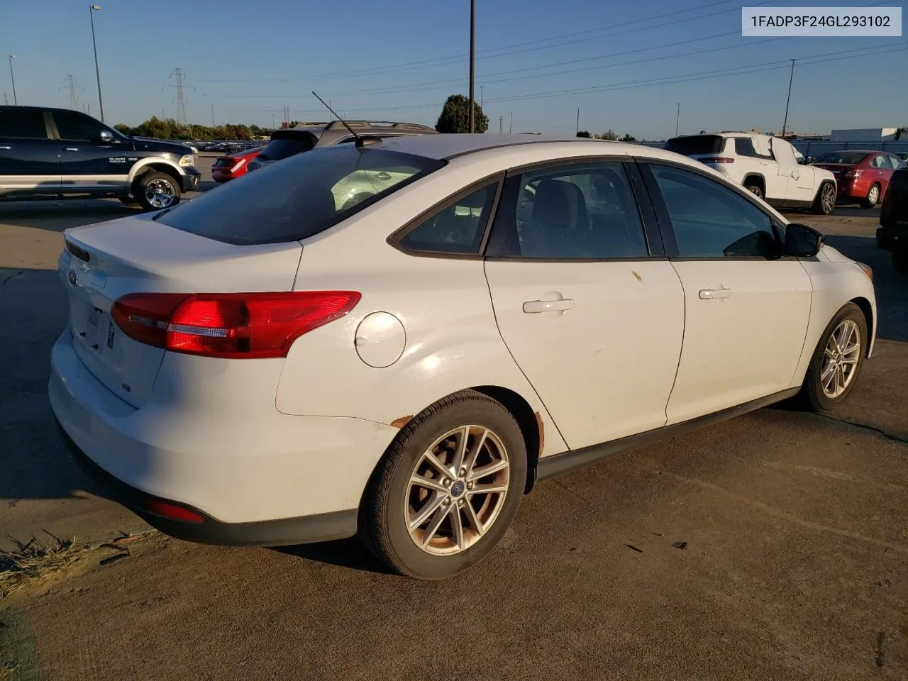 2016 Ford Focus Se VIN: 1FADP3F24GL293102 Lot: 77668954