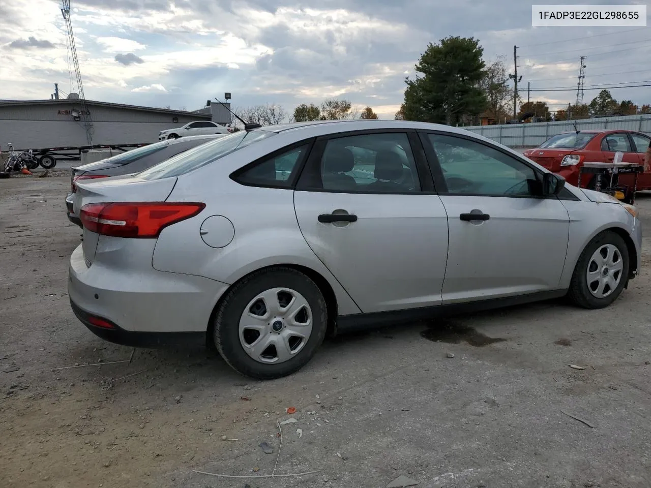 2016 Ford Focus S VIN: 1FADP3E22GL298655 Lot: 77738804