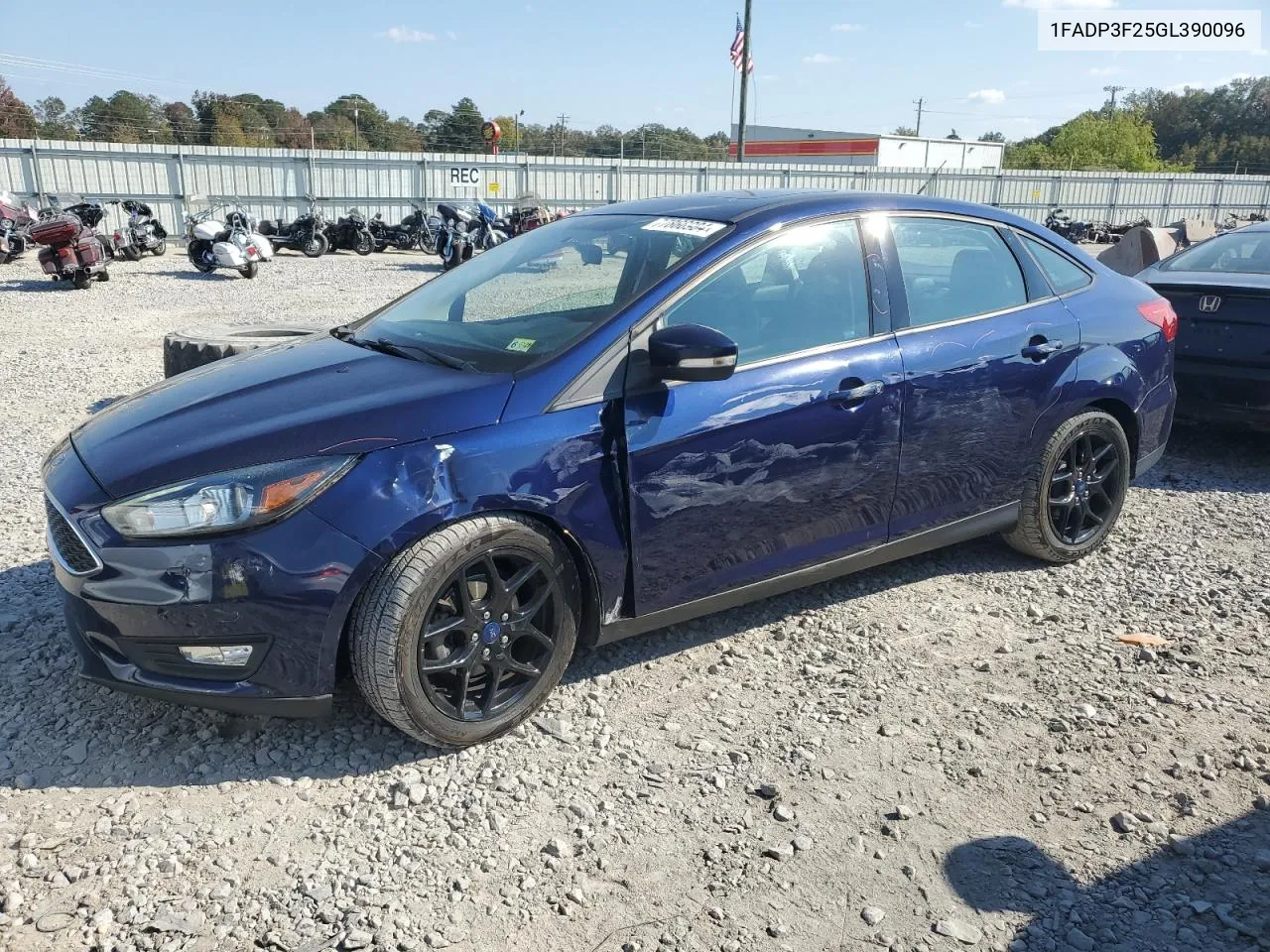 2016 Ford Focus Se VIN: 1FADP3F25GL390096 Lot: 77866984