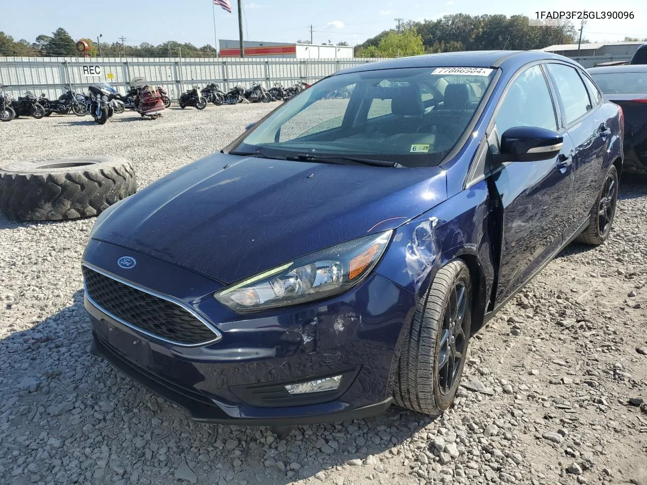 2016 Ford Focus Se VIN: 1FADP3F25GL390096 Lot: 77866984