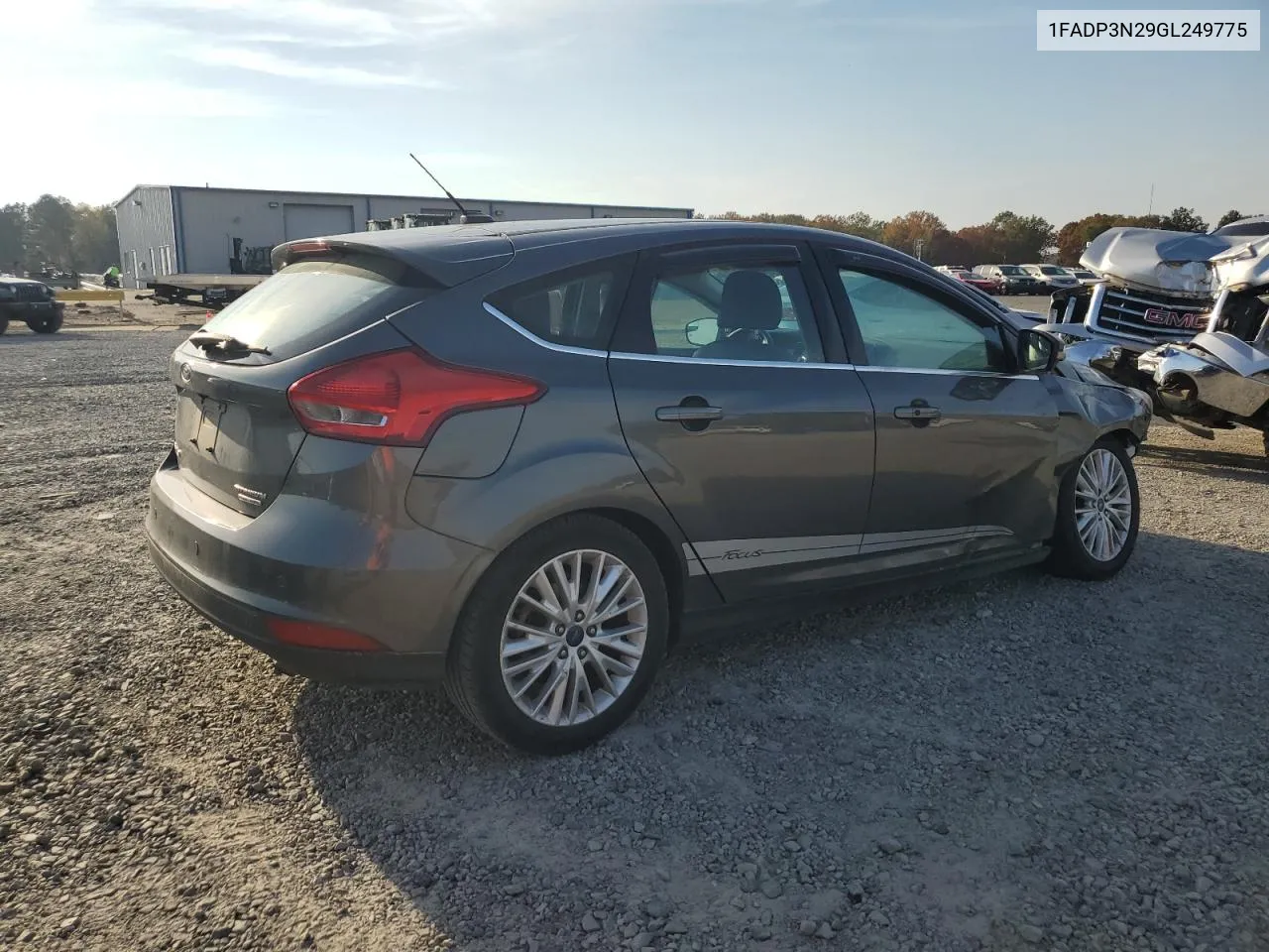 2016 Ford Focus Titanium VIN: 1FADP3N29GL249775 Lot: 77884324