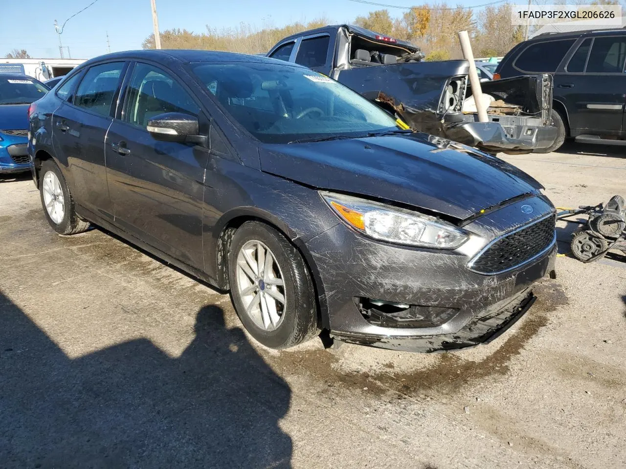 2016 Ford Focus Se VIN: 1FADP3F2XGL206626 Lot: 77963224