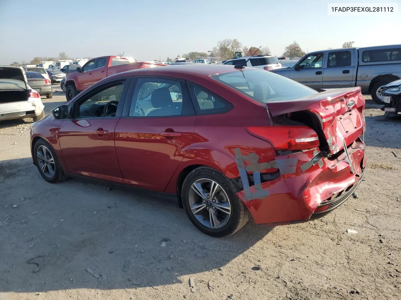 2016 Ford Focus Se VIN: 1FADP3FEXGL281112 Lot: 78154174