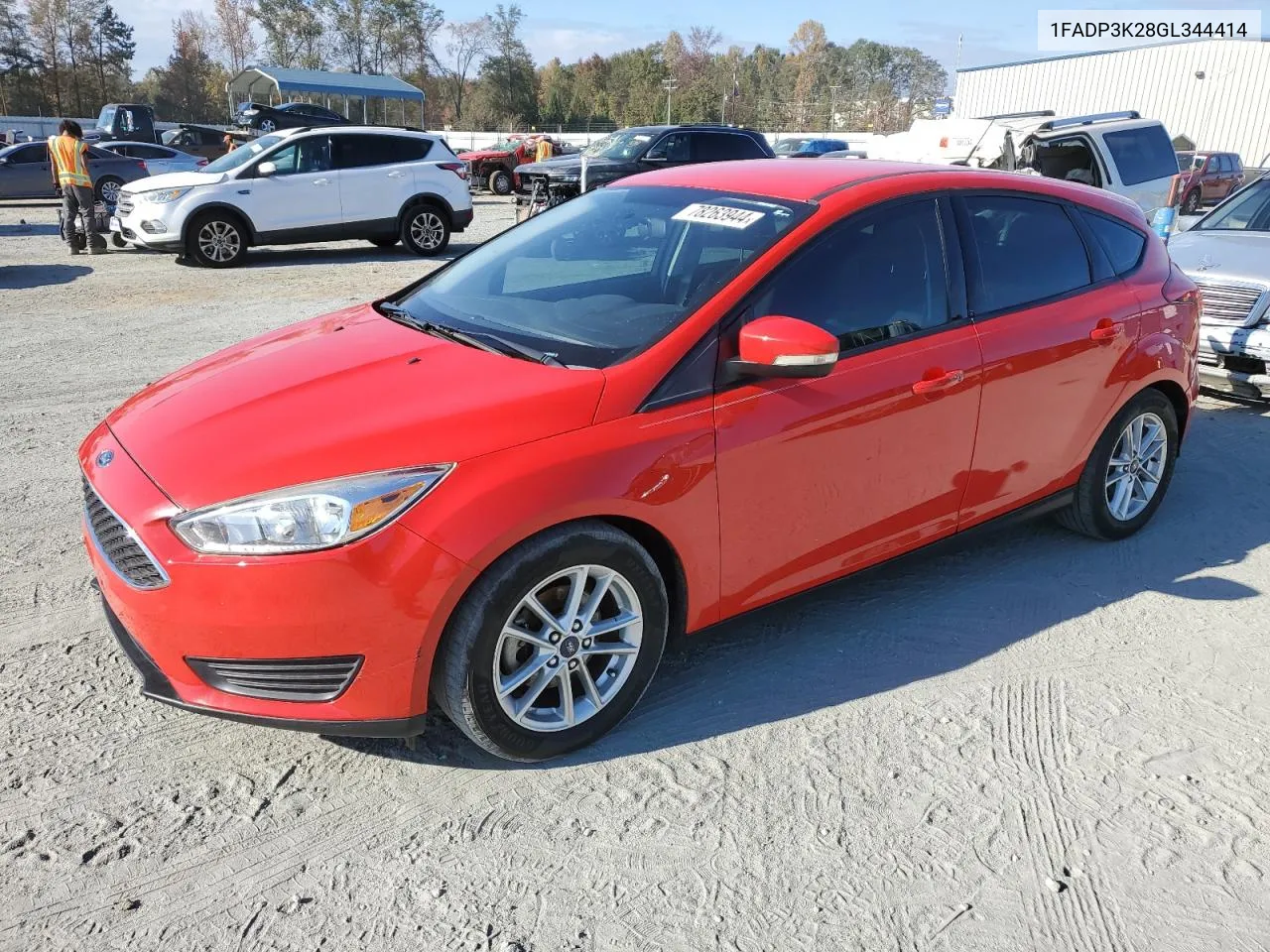 2016 Ford Focus Se VIN: 1FADP3K28GL344414 Lot: 78263944