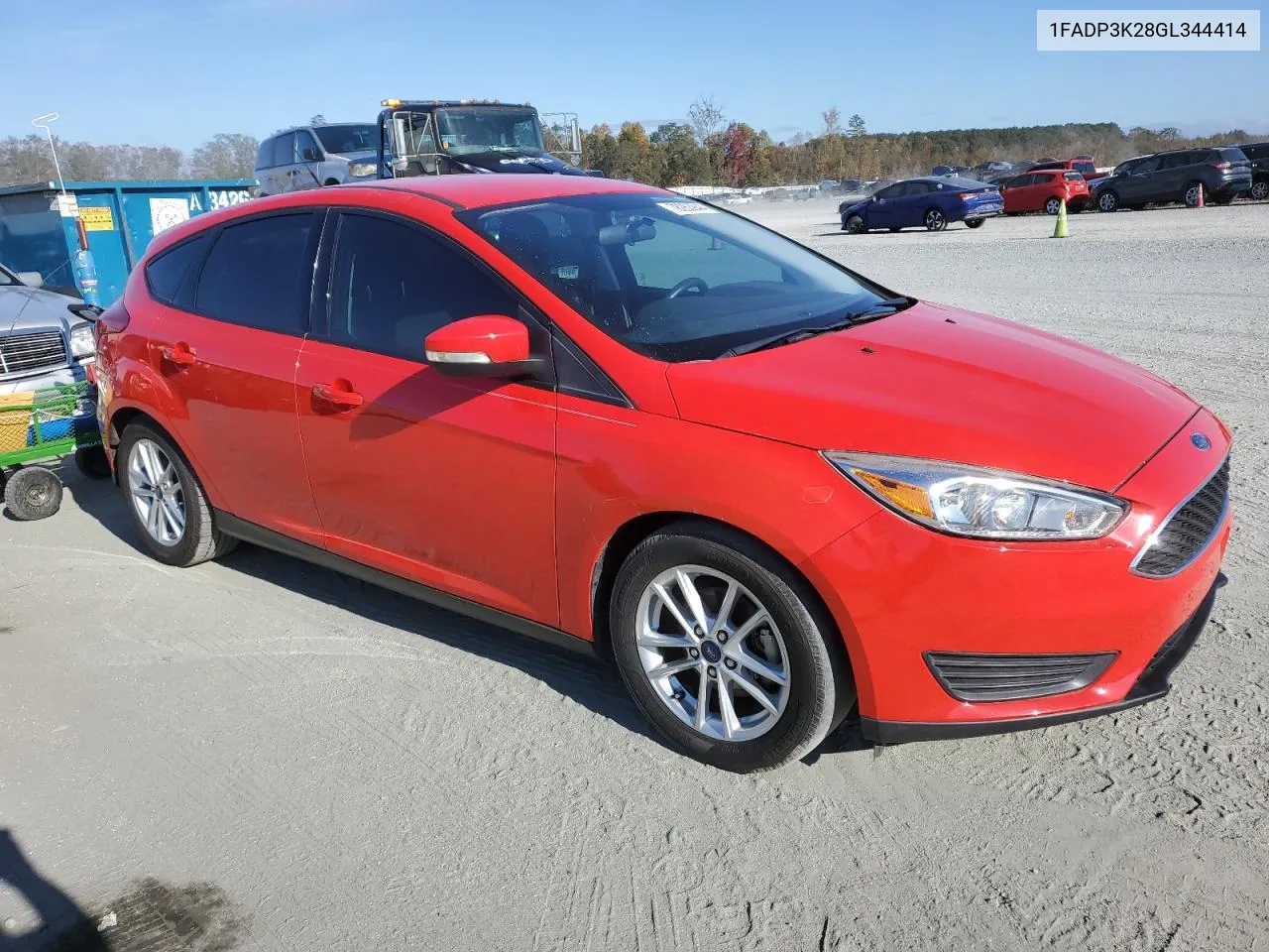 2016 Ford Focus Se VIN: 1FADP3K28GL344414 Lot: 78263944