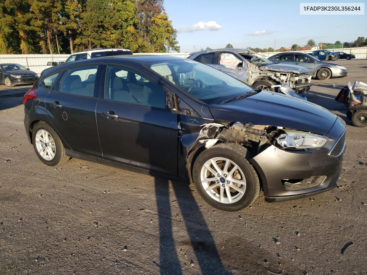 2016 Ford Focus Se VIN: 1FADP3K23GL356244 Lot: 78536004