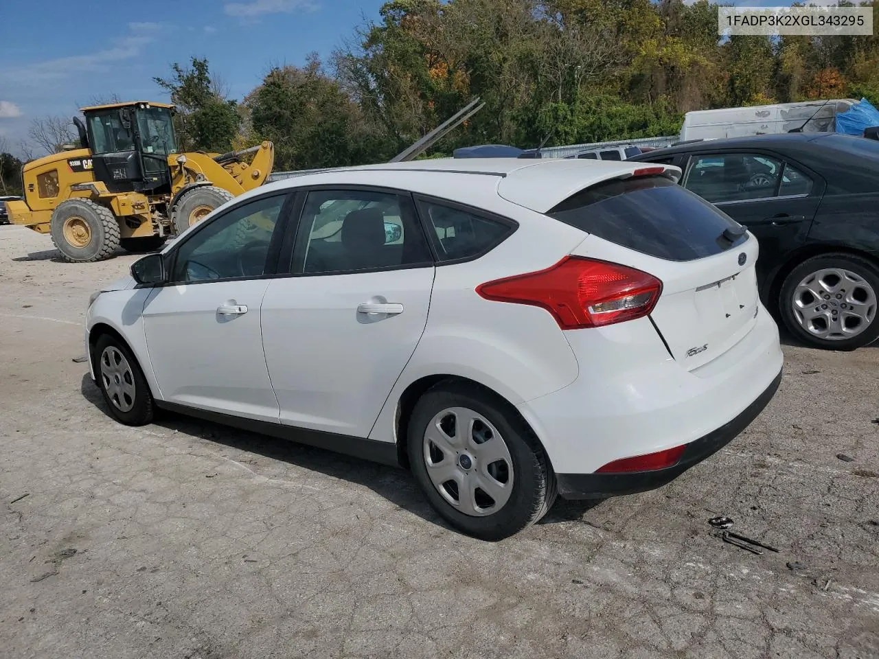 2016 Ford Focus Se VIN: 1FADP3K2XGL343295 Lot: 78554034