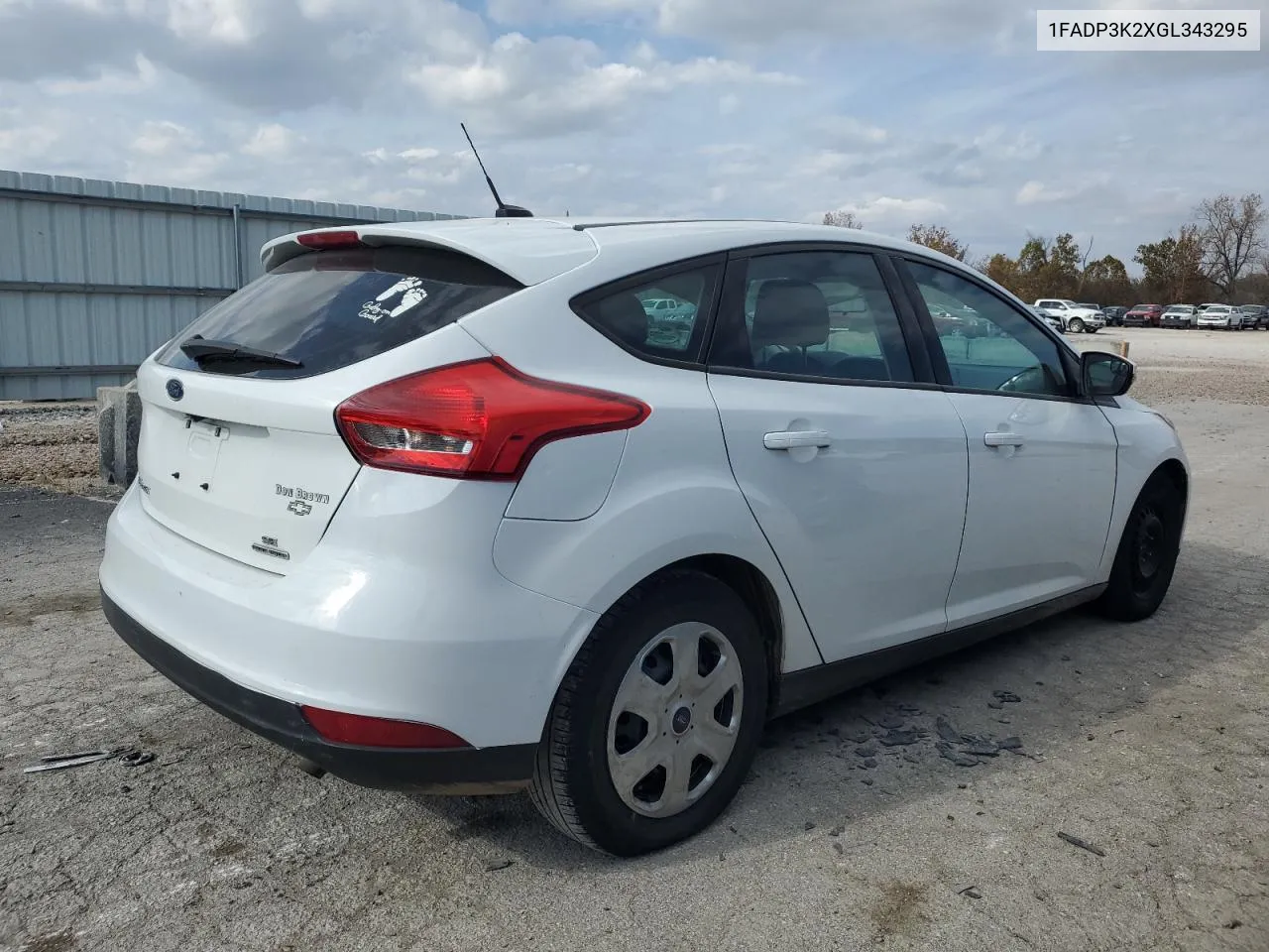 2016 Ford Focus Se VIN: 1FADP3K2XGL343295 Lot: 78554034