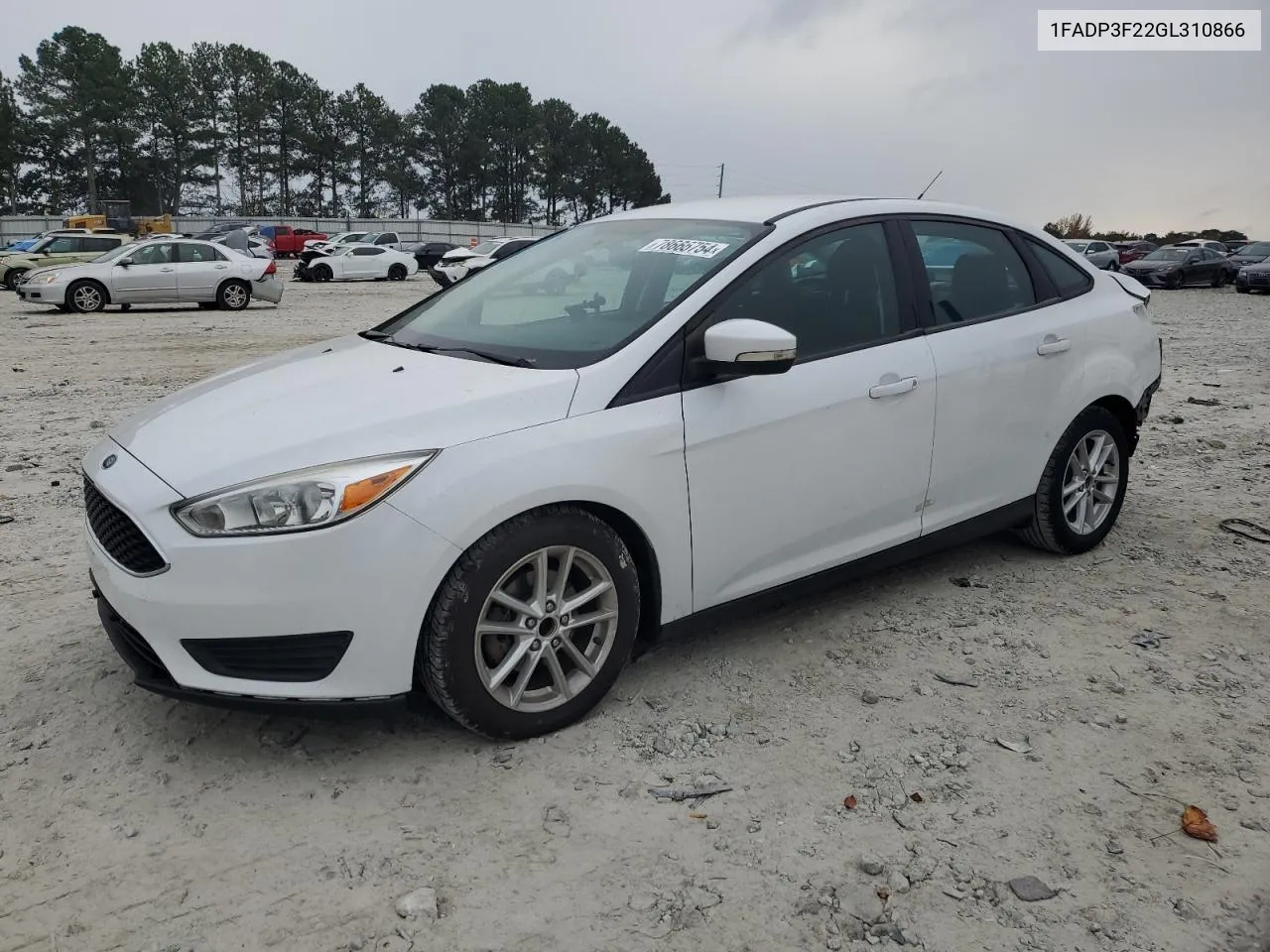 2016 Ford Focus Se VIN: 1FADP3F22GL310866 Lot: 78666754