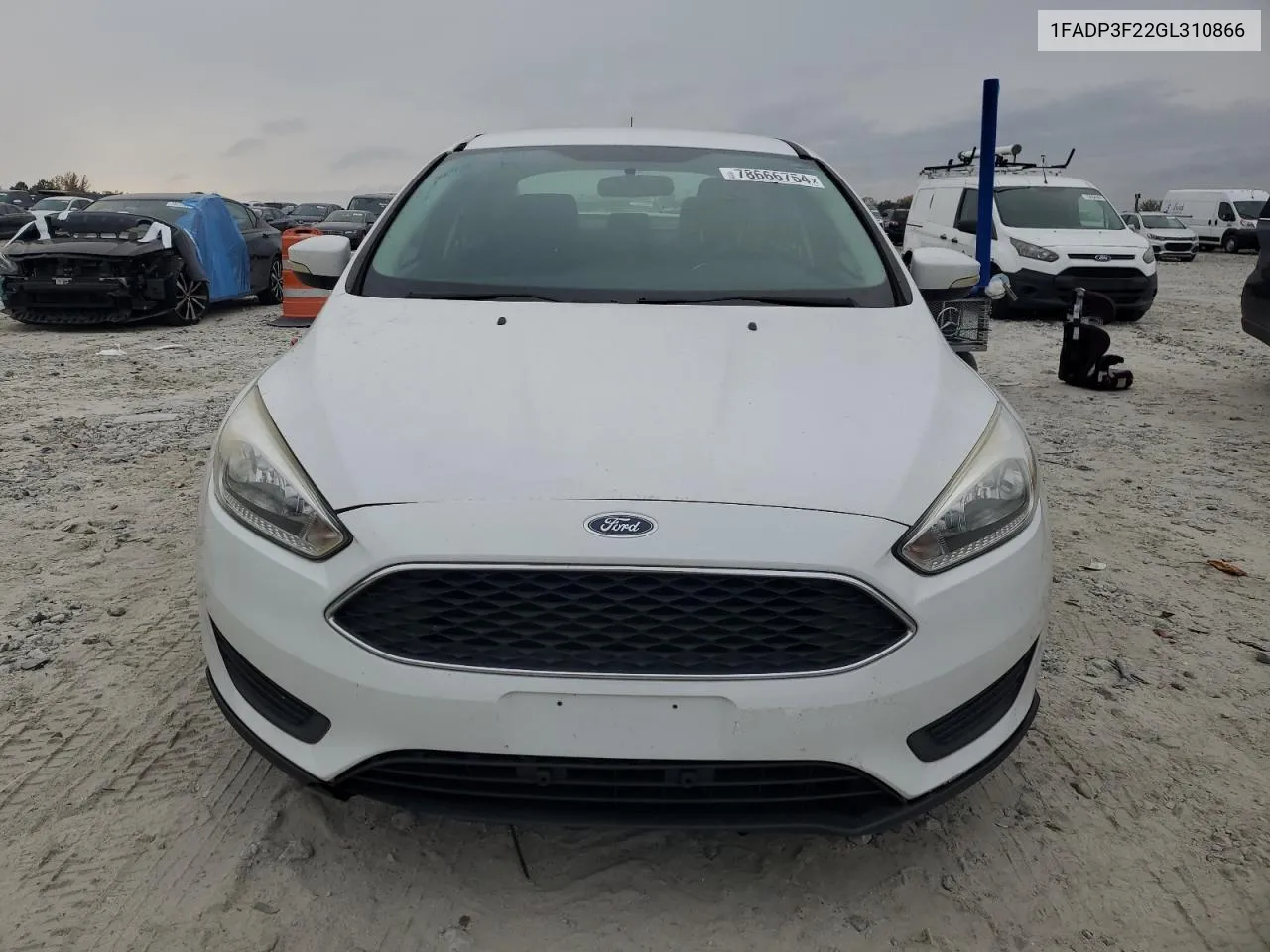 2016 Ford Focus Se VIN: 1FADP3F22GL310866 Lot: 78666754