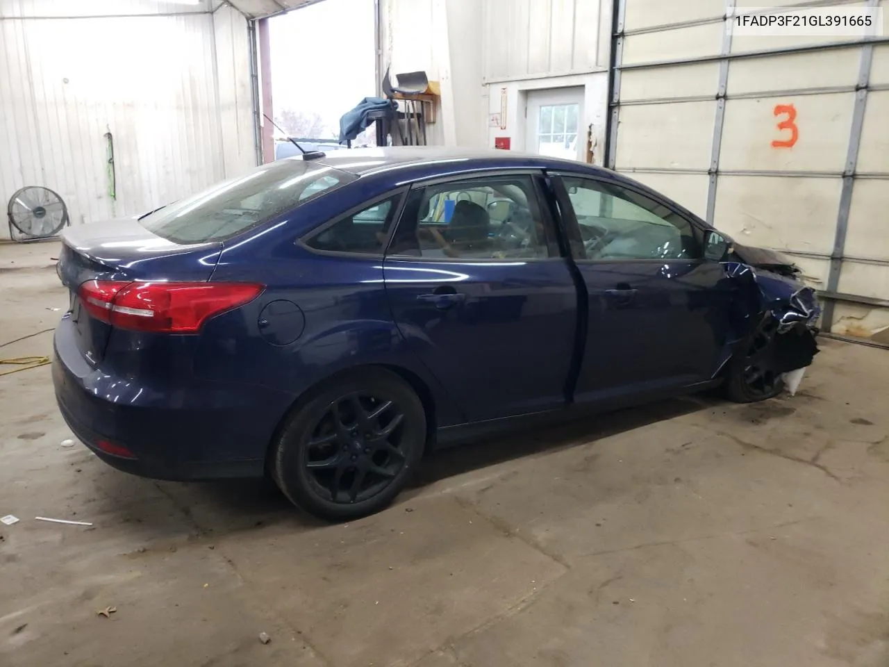 2016 Ford Focus Se VIN: 1FADP3F21GL391665 Lot: 78675554