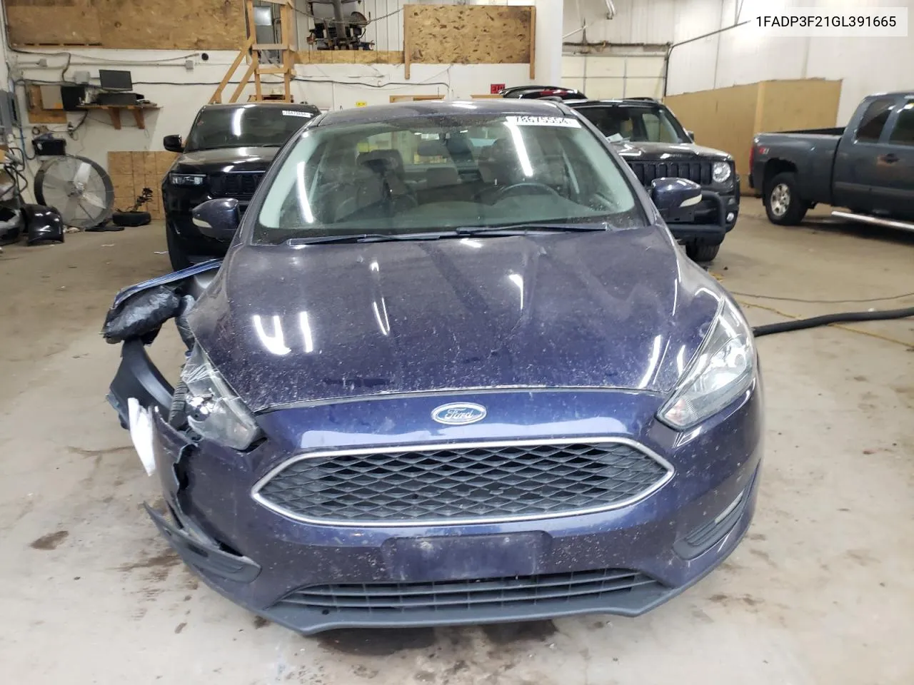 2016 Ford Focus Se VIN: 1FADP3F21GL391665 Lot: 78675554