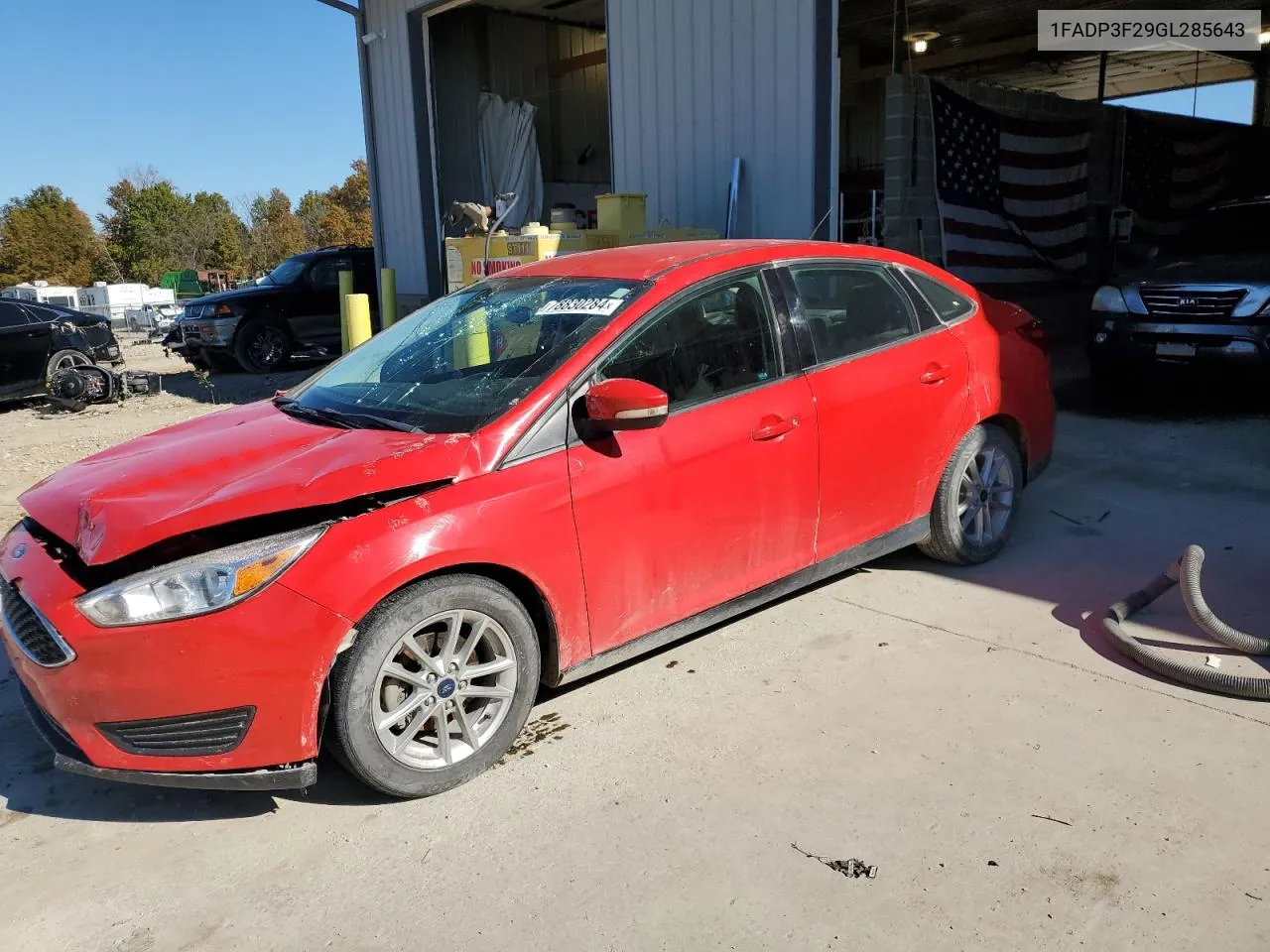 2016 Ford Focus Se VIN: 1FADP3F29GL285643 Lot: 78830284