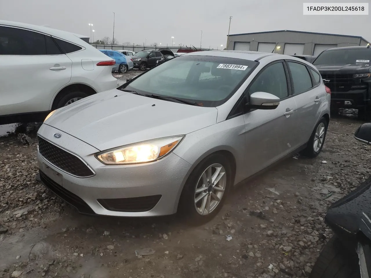 2016 Ford Focus Se VIN: 1FADP3K20GL245618 Lot: 78831994