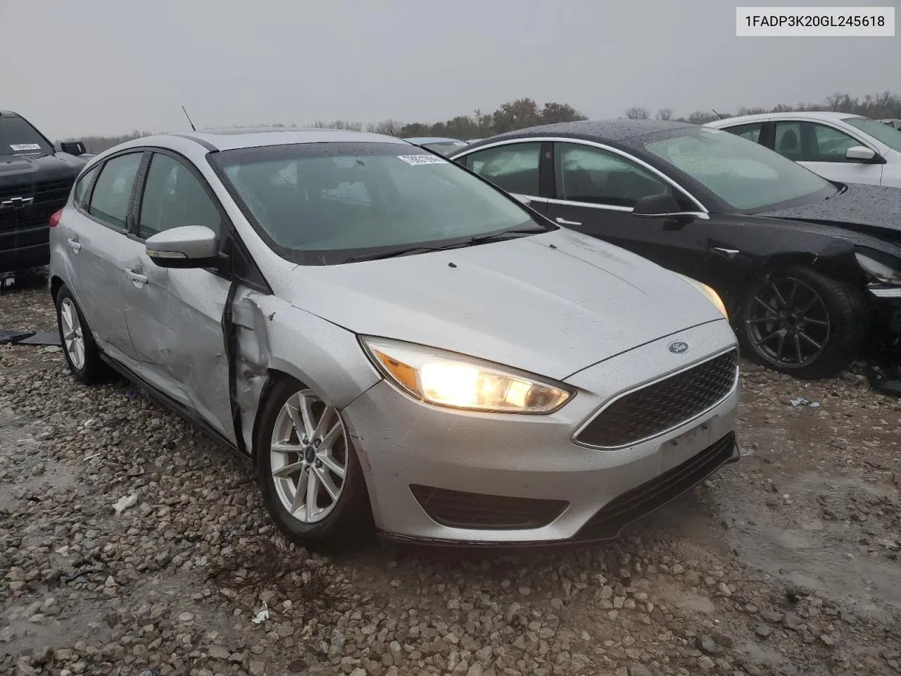 2016 Ford Focus Se VIN: 1FADP3K20GL245618 Lot: 78831994