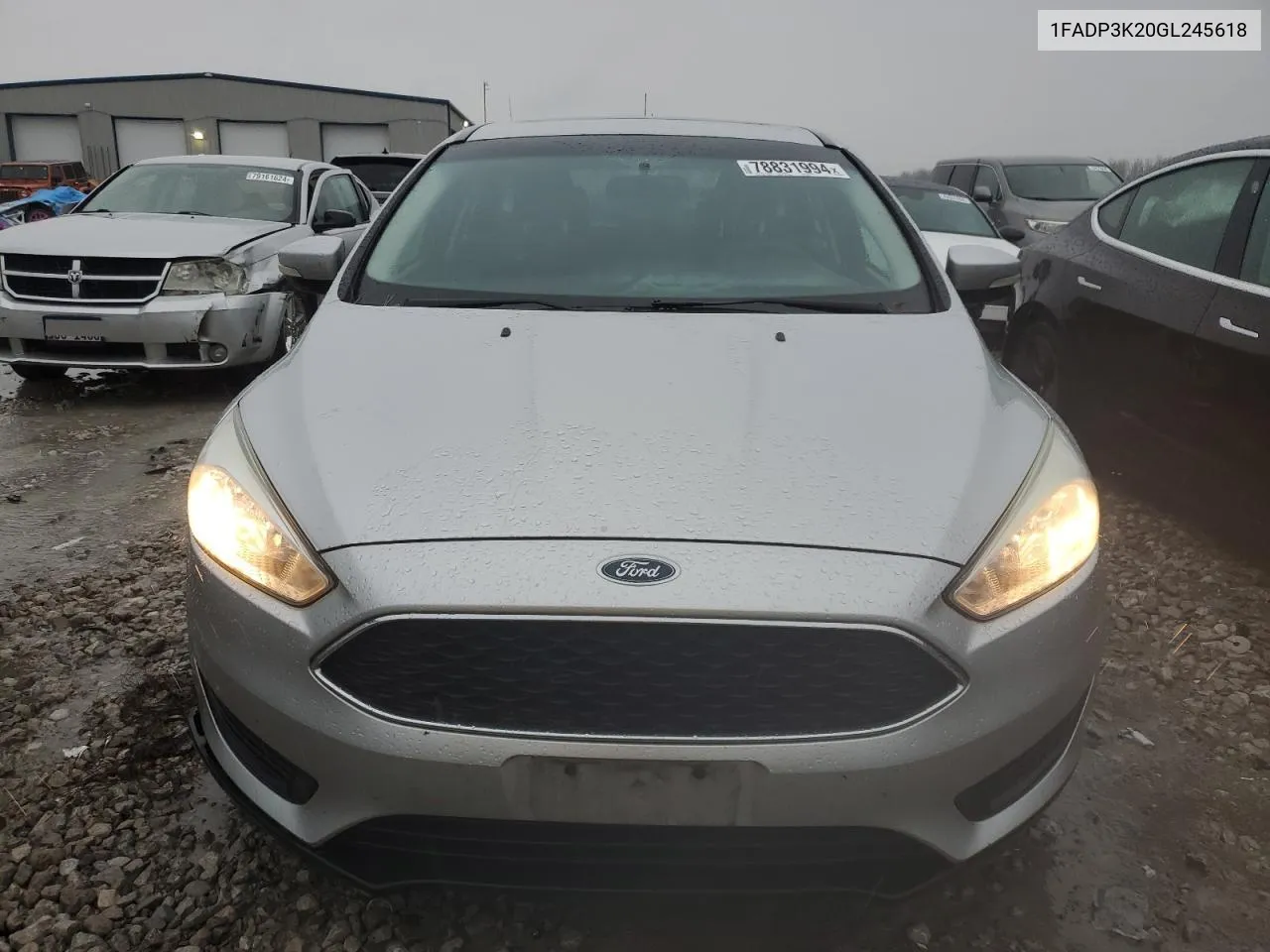 2016 Ford Focus Se VIN: 1FADP3K20GL245618 Lot: 78831994