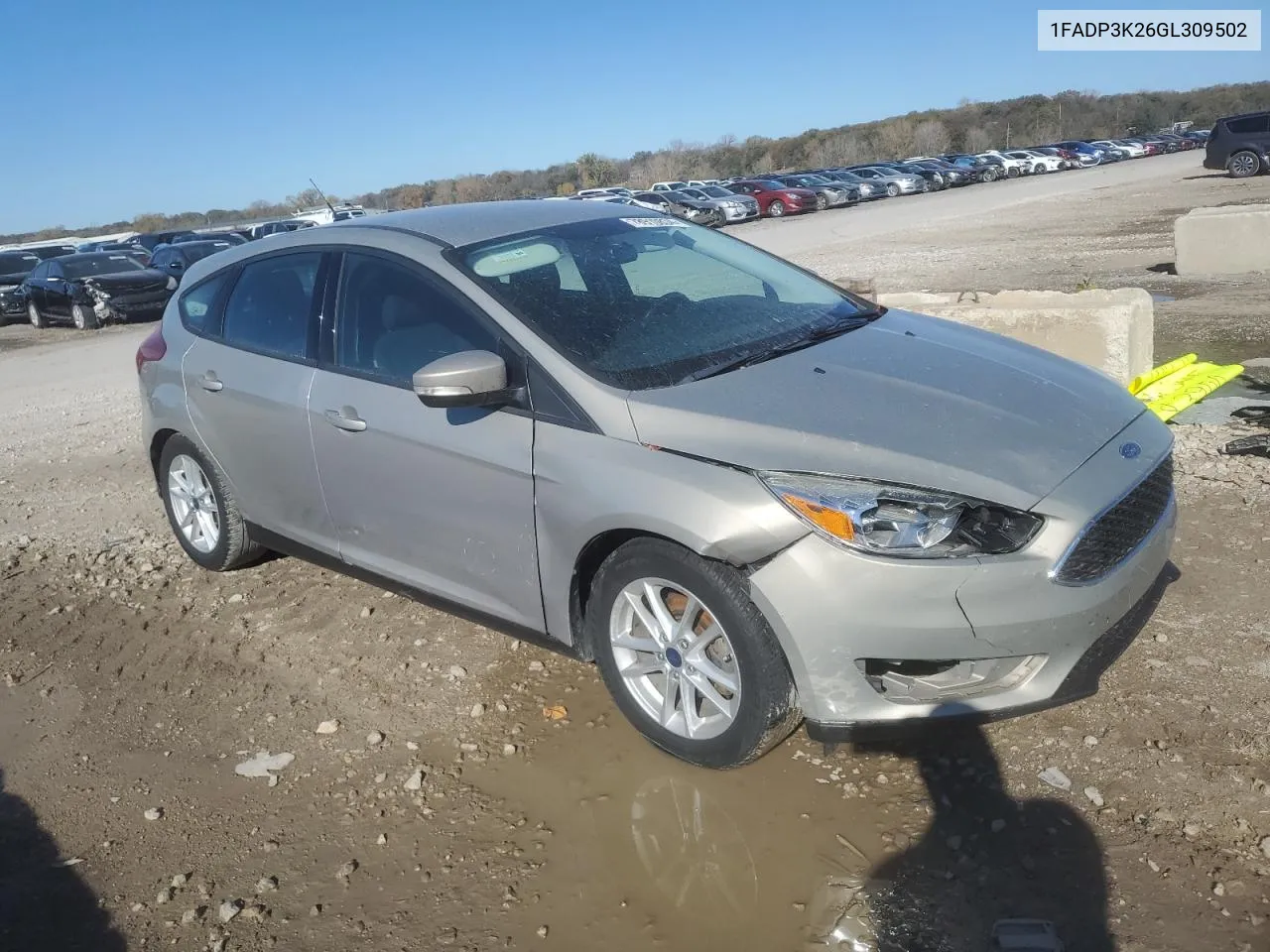 2016 Ford Focus Se VIN: 1FADP3K26GL309502 Lot: 78910834