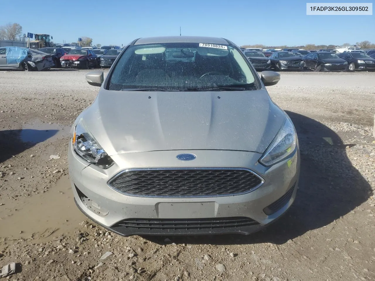 2016 Ford Focus Se VIN: 1FADP3K26GL309502 Lot: 78910834