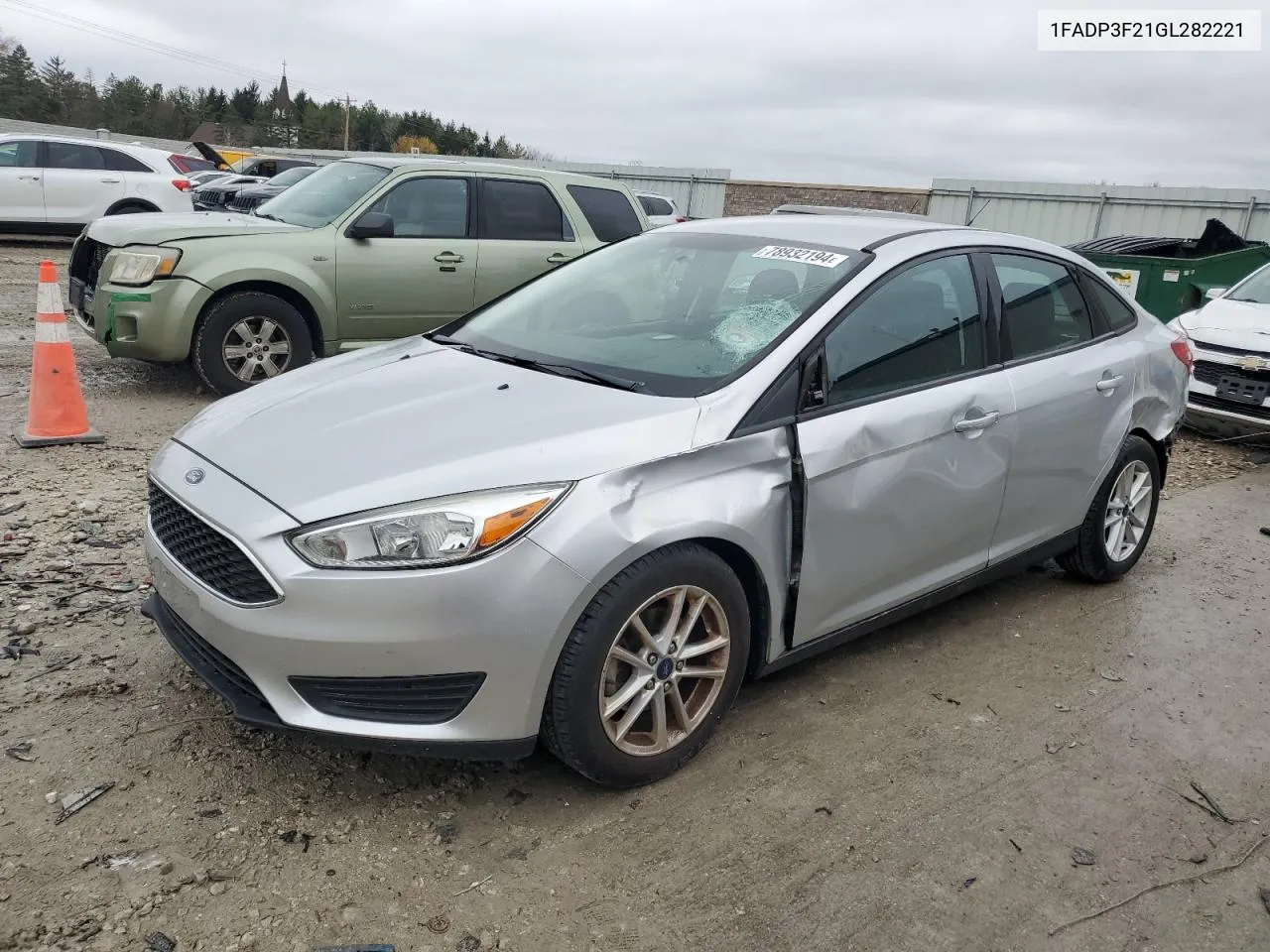 2016 Ford Focus Se VIN: 1FADP3F21GL282221 Lot: 78932194