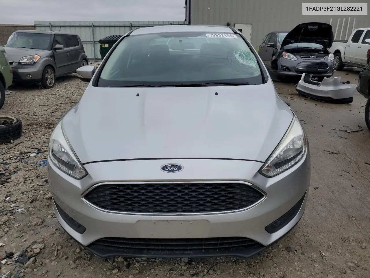 2016 Ford Focus Se VIN: 1FADP3F21GL282221 Lot: 78932194