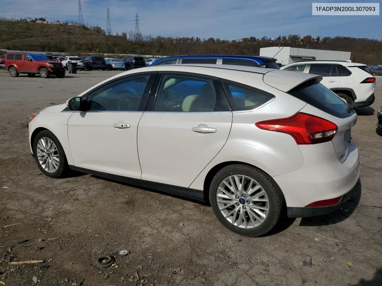 2016 Ford Focus Titanium VIN: 1FADP3N20GL307093 Lot: 78999004