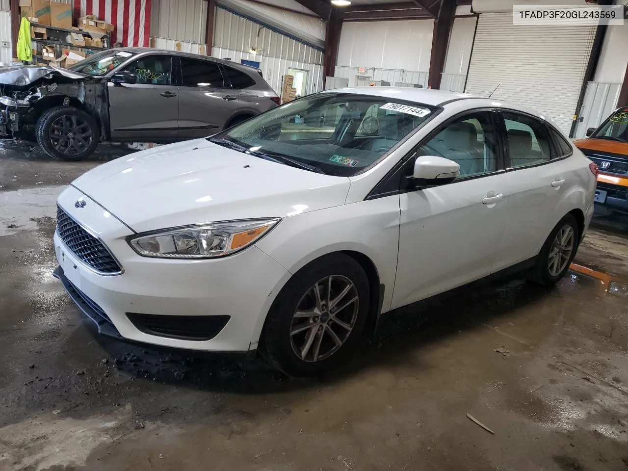 2016 Ford Focus Se VIN: 1FADP3F20GL243569 Lot: 79017144