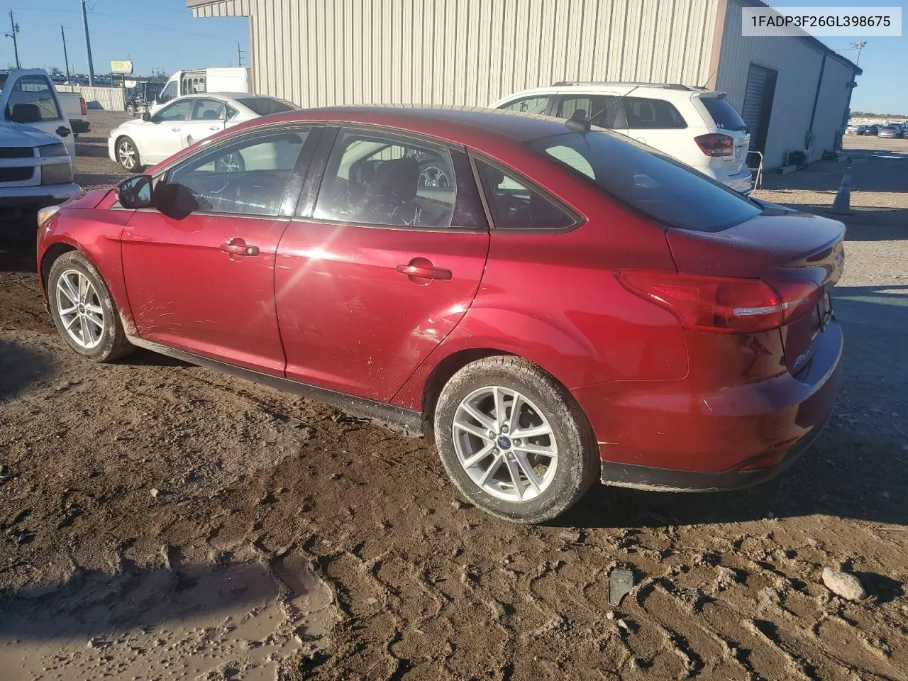 2016 Ford Focus Se VIN: 1FADP3F26GL398675 Lot: 79516474