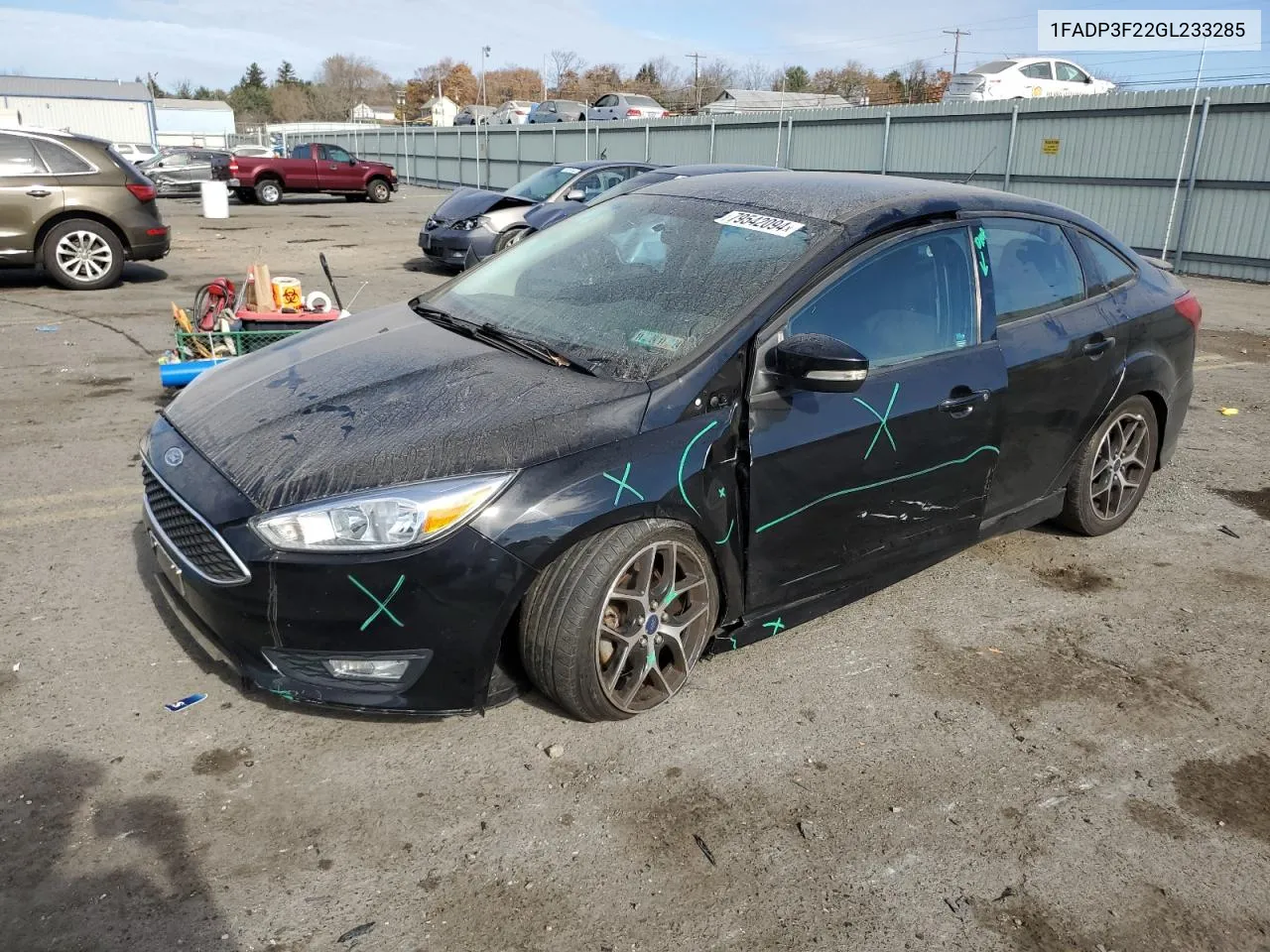 2016 Ford Focus Se VIN: 1FADP3F22GL233285 Lot: 79542094