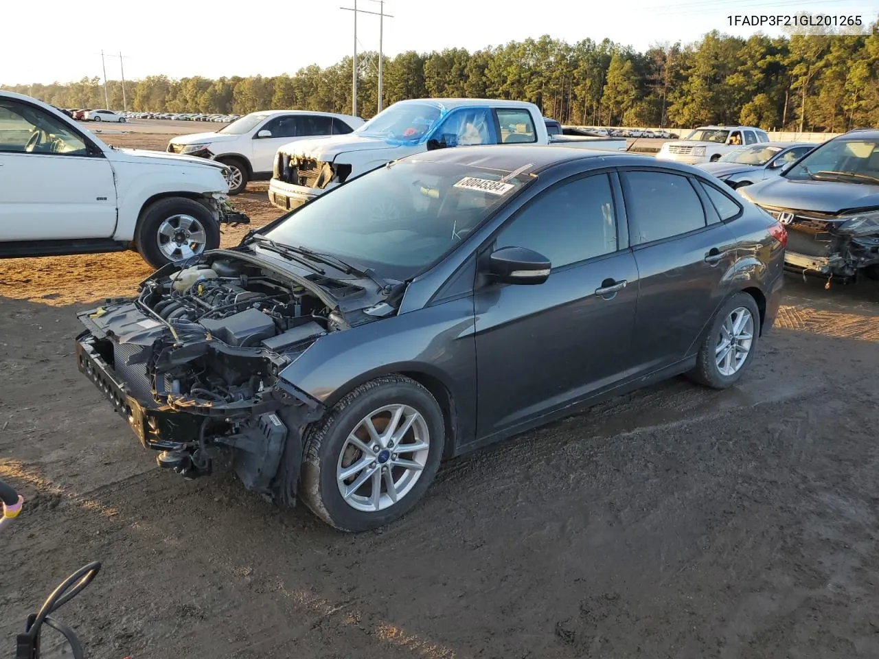 2016 Ford Focus Se VIN: 1FADP3F21GL201265 Lot: 80045384