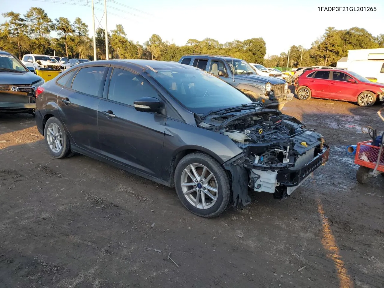 2016 Ford Focus Se VIN: 1FADP3F21GL201265 Lot: 80045384