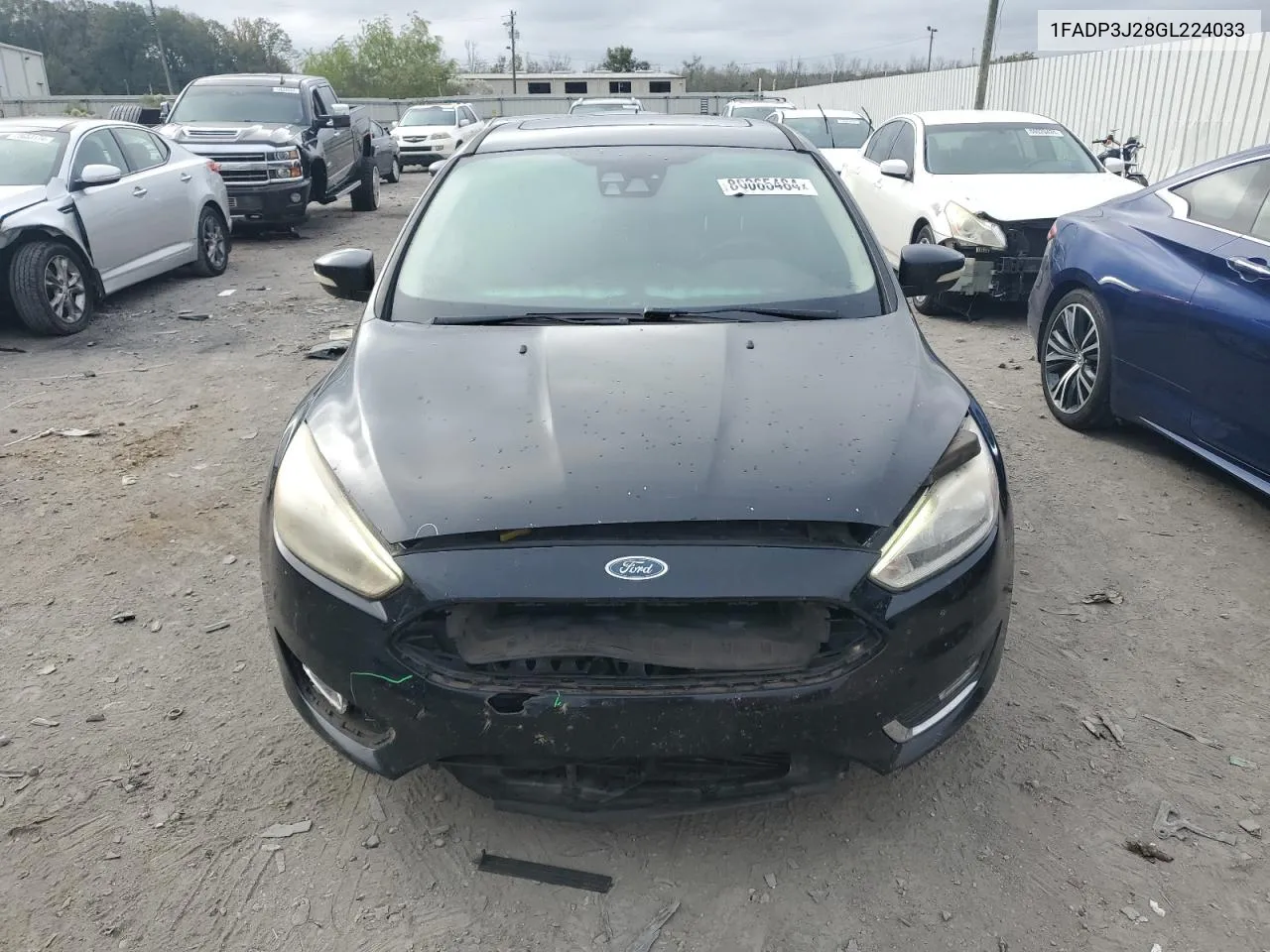 2016 Ford Focus Titanium VIN: 1FADP3J28GL224033 Lot: 80065484