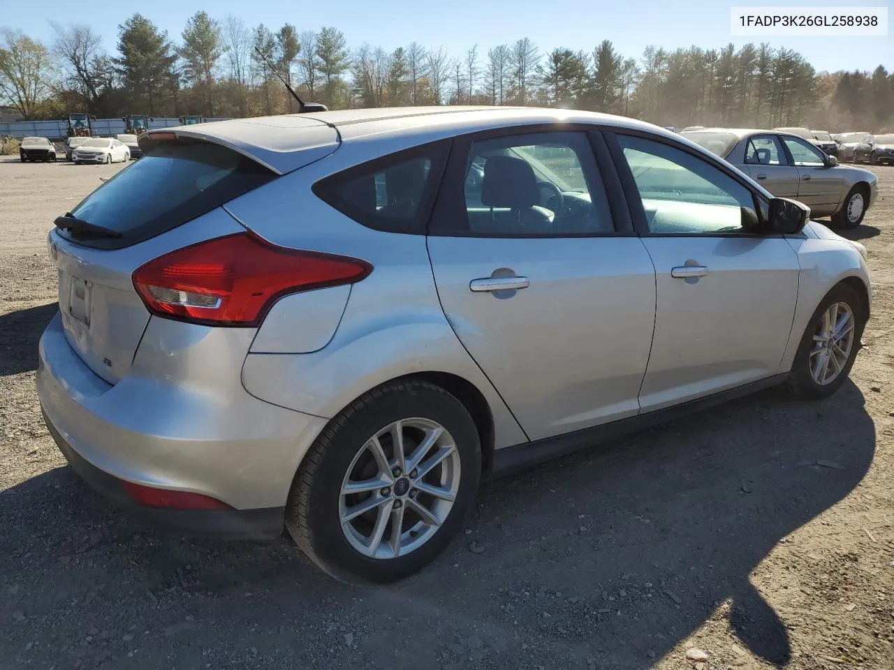 2016 Ford Focus Se VIN: 1FADP3K26GL258938 Lot: 80094824