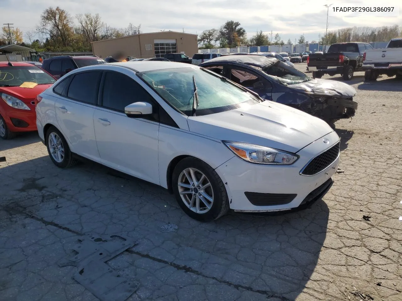 2016 Ford Focus Se VIN: 1FADP3F29GL386097 Lot: 80160074