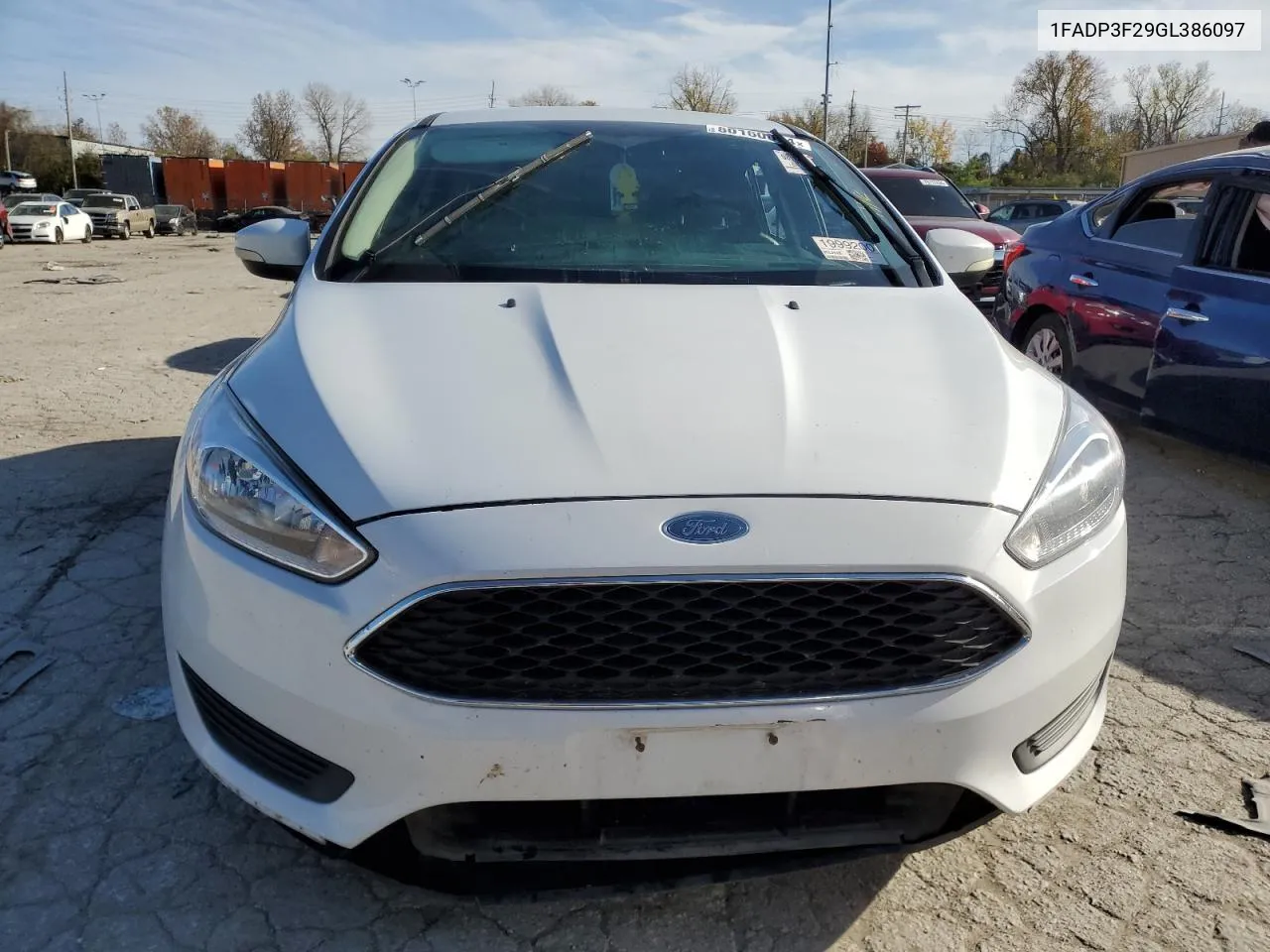 2016 Ford Focus Se VIN: 1FADP3F29GL386097 Lot: 80160074