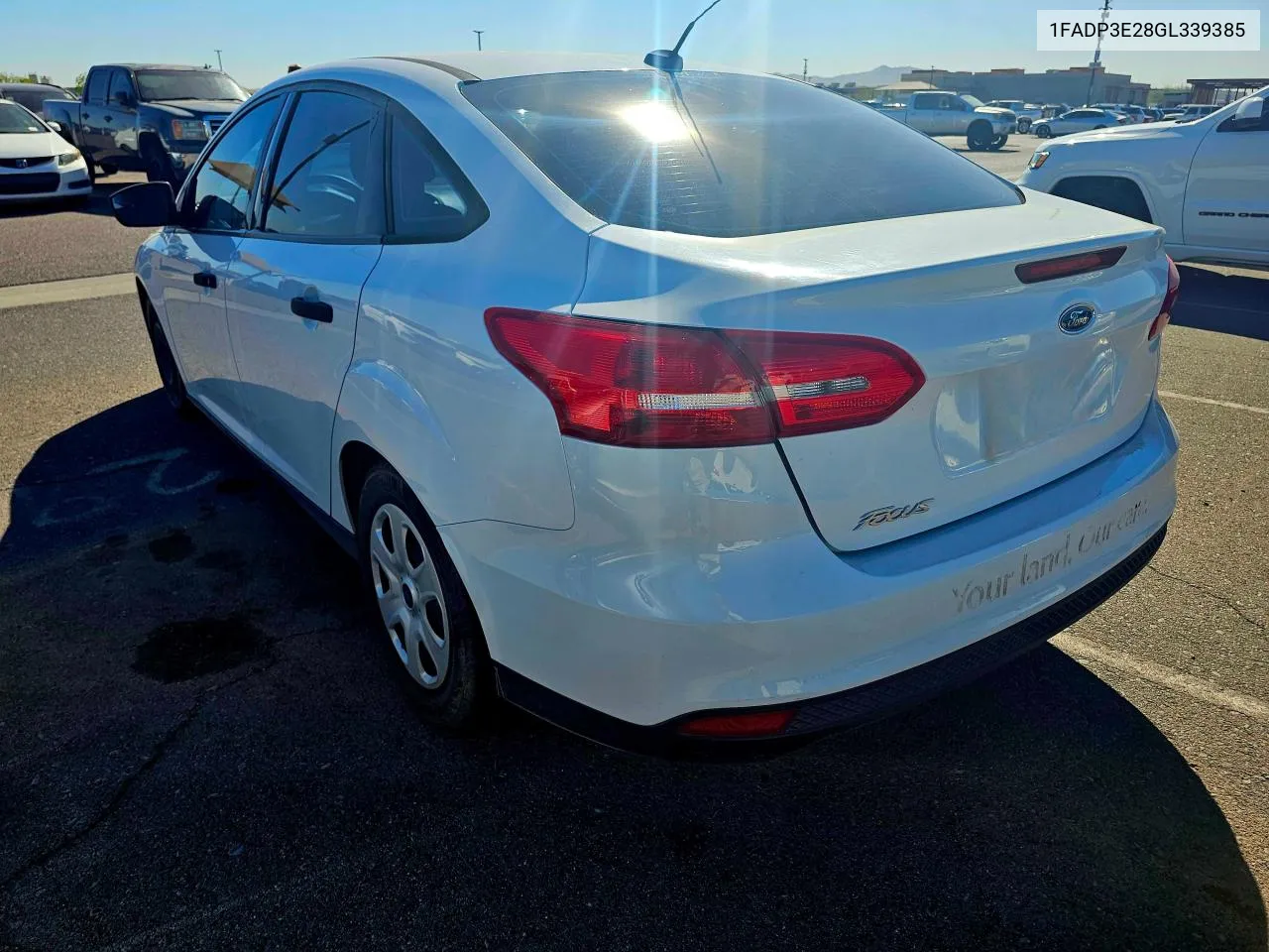 2016 Ford Focus S VIN: 1FADP3E28GL339385 Lot: 80172854