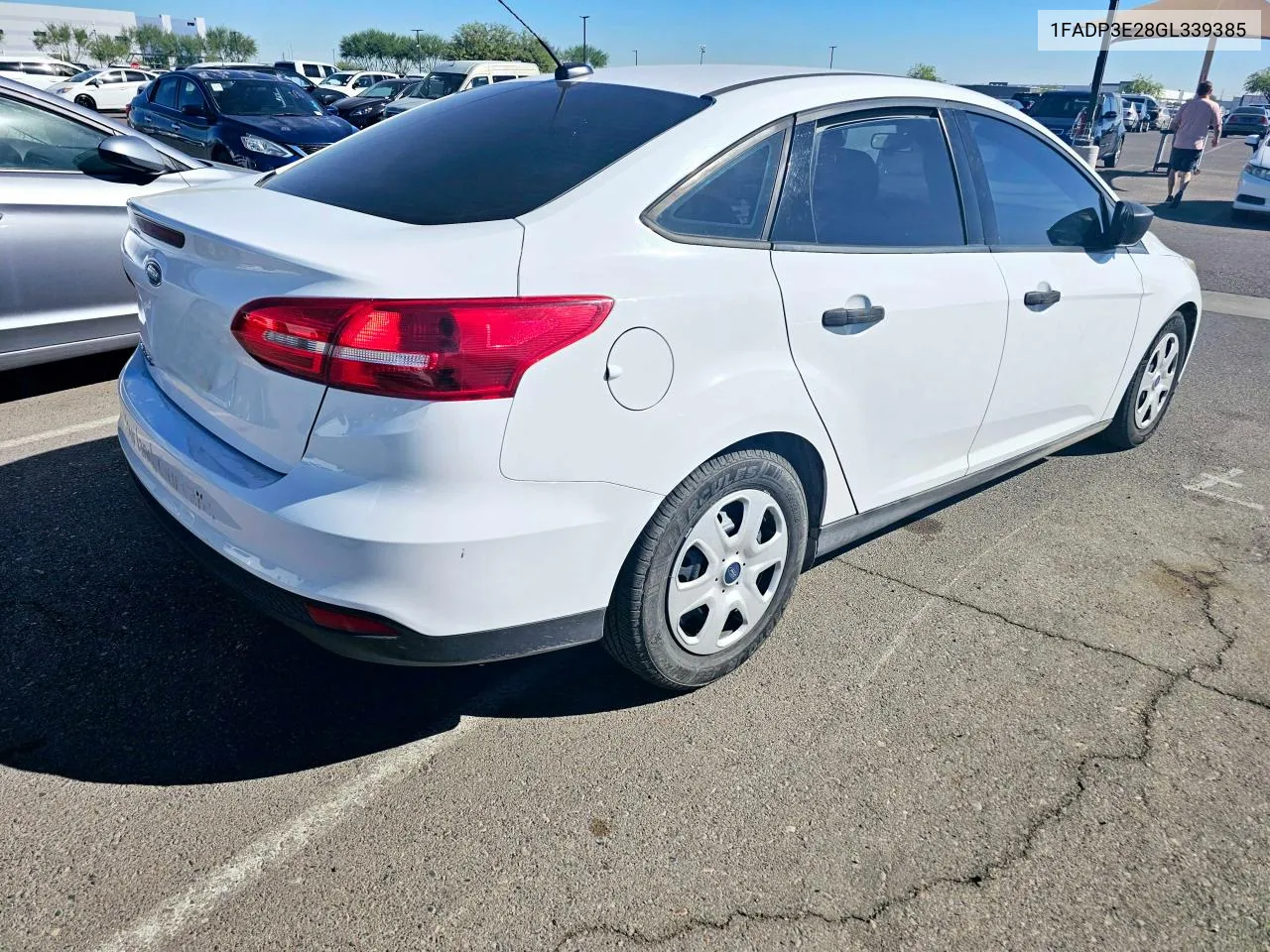 2016 Ford Focus S VIN: 1FADP3E28GL339385 Lot: 80172854