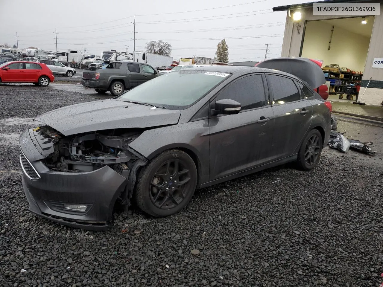 2016 Ford Focus Se VIN: 1FADP3F26GL369936 Lot: 80229064