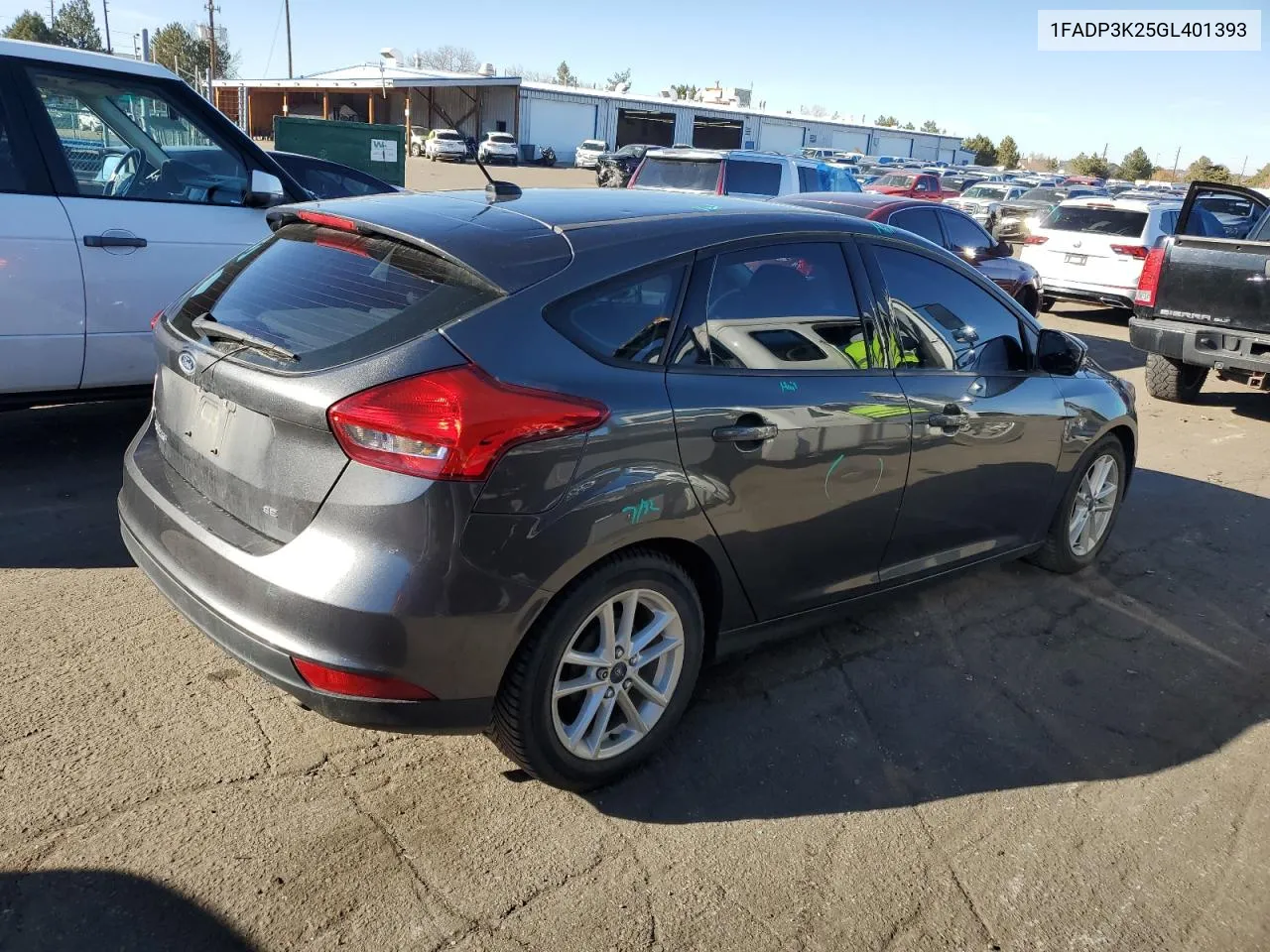 2016 Ford Focus Se VIN: 1FADP3K25GL401393 Lot: 80344604