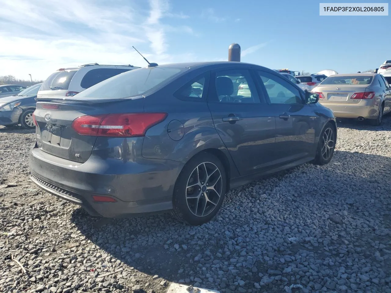 1FADP3F2XGL206805 2016 Ford Focus Se