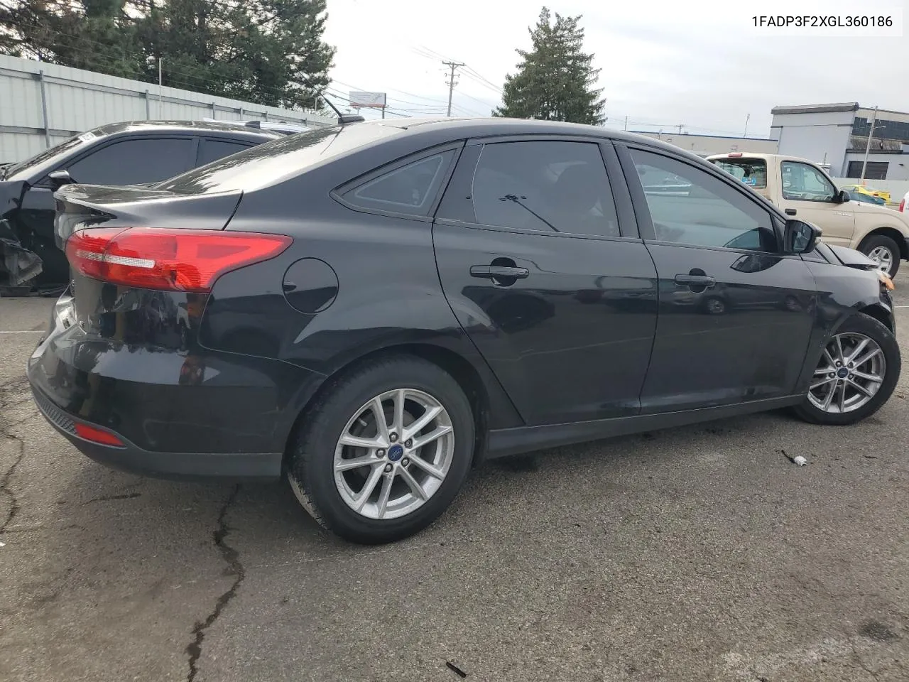 2016 Ford Focus Se VIN: 1FADP3F2XGL360186 Lot: 80467504