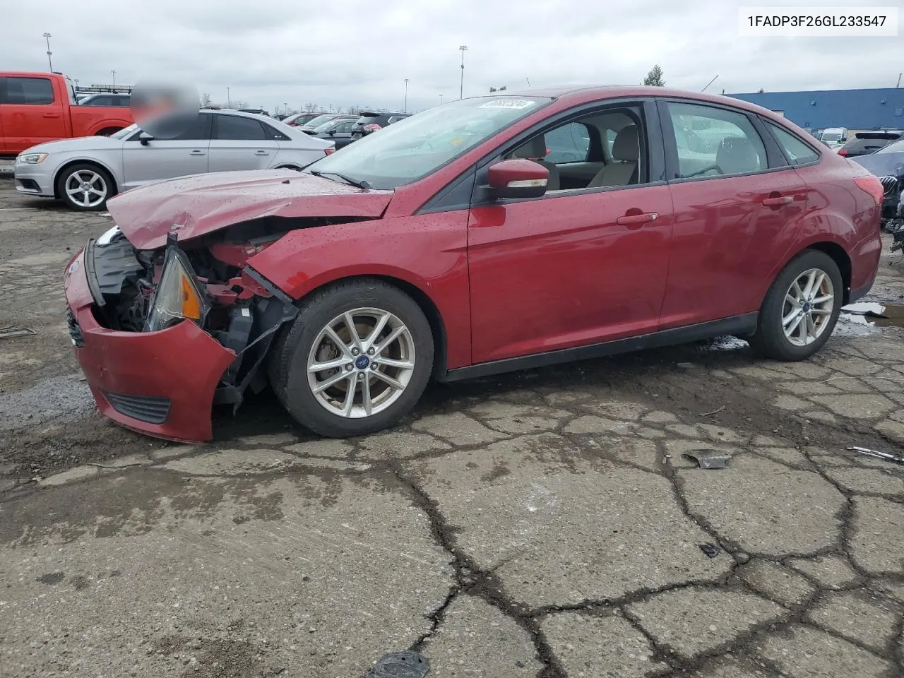 2016 Ford Focus Se VIN: 1FADP3F26GL233547 Lot: 80682324