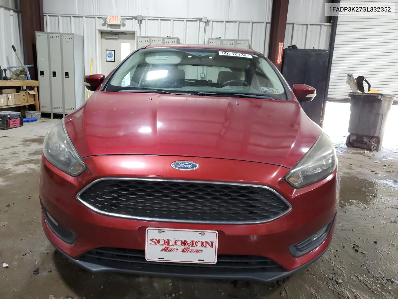 2016 Ford Focus Se VIN: 1FADP3K27GL332352 Lot: 80718734