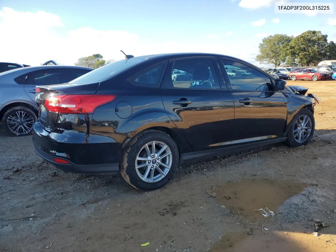 2016 Ford Focus Se VIN: 1FADP3F20GL315225 Lot: 80750904